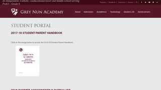 Student Portal - Grey Nun Academy