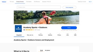Academy Sports + Outdoors Careers and Employment | Indeed.com