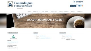 Acadia Insurance Agent in NY | Canandaigua Insurance Agency