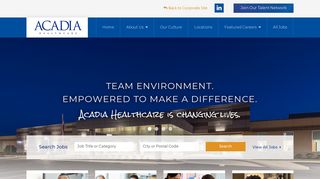 Acadia Healthcare Careers