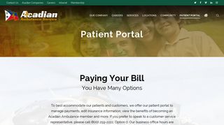 Patient Portal - Acadian Ambulance Service