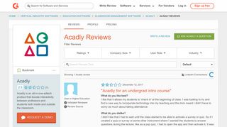 Acadly Reviews | G2 Crowd