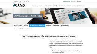 Enterprise Membership Portal | ACAMS