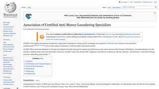 Association of Certified Anti-Money Laundering Specialists - Wikipedia