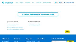 FAQ – Acanac