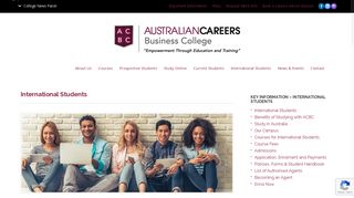 International Students - Australian Careers Business College