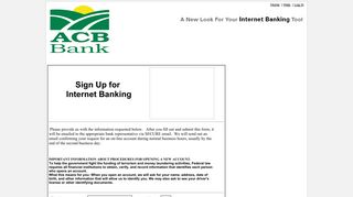ACB Bank - Online Banking