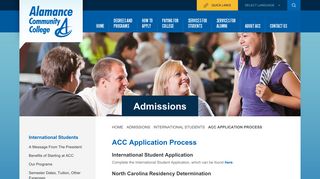ACC Application Process - Admissions Admissions