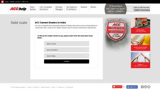 Find Cement Dealers locator, Suppliers and Distributor ... - ACC Help