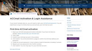 ACCmail Activation & Login Assistance | Austin Community College ...