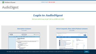 Login to AudioDigest - Login | Audio Digest