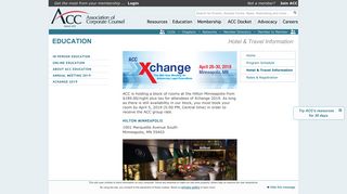 2019 Xchange Hotel & Travel Information - Association of Corporate ...