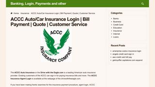 ACCC Auto/Car Insurance Login | Bill Payment | Quote | Customer ...