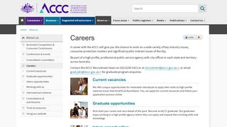 Careers | ACCC