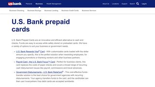 Prepaid Card Solutions from U.S. Bank