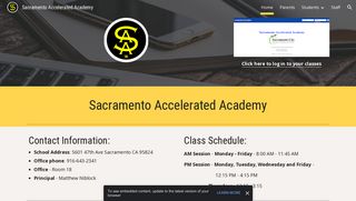 Sacramento Accelerated Academy - Google Sites