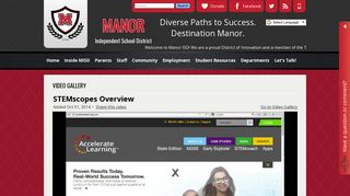 STEMscopes Overview | Manor Independent School District
