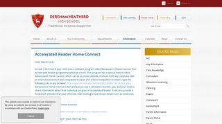 Dereham Neatherd High School - Accelerated Reader Home Connect