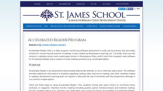 St. James School | Accelerated Reader Program