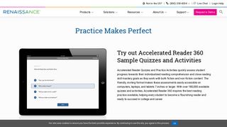 Accelerated Reader 360 – Reading Sample Quizzes - Renaissance