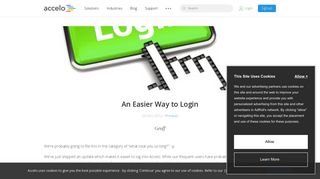 An Easier Way to Login | Accelo