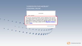 Accelus Product name - Screening Online