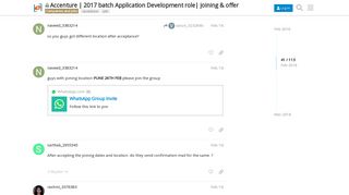 Accenture | 2017 batch Application Development role| joining & offer ...