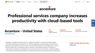 Accenture - Microsoft Office - Office 365