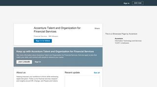 Accenture Talent and Organization for Financial Services | LinkedIn