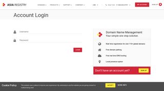 Account Login | Asia Registry