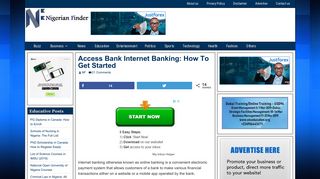 Access Bank Internet/Online Banking: How To Get Started