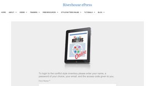 Access code login - RiverhouseePress