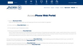 Access Communications - Web Portal
