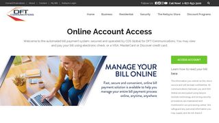 DFT Communications | Online Account Access | My Bill
