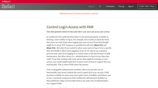 Control Login Access with PAM - Network Security Hacks [Book]