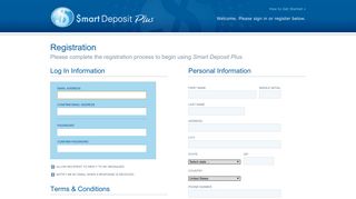 Registration - Smart Deposit Plus