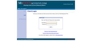 Login - MyCCCSAccount.com: Helping you keep track of your ...