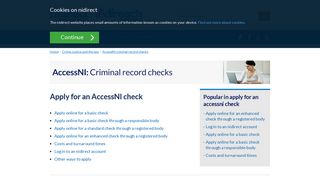 Apply for an AccessNI check | nidirect