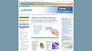 Registry of Joint Stock Companies | Access Nova Scotia | Government ...