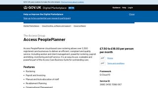 Access PeoplePlanner - Digital Marketplace