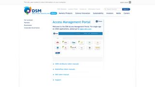 Access Management Portal - About - DSM