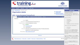 training.gov.au - 88203 - Access Recognised Training Pty Ltd