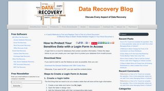 How to Protect Your Sensitive Data with a Login Form in Access - Data ...