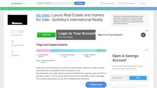 Access sir.com. Luxury Real Estate and Homes for Sale - Sotheby's ...