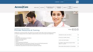 Provider Resources & Training | Access2Care