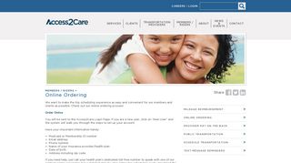 Online Ordering | Access2Care