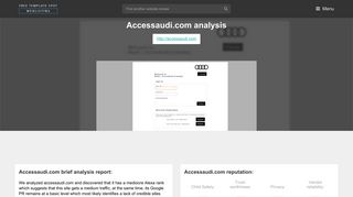 Accessaudi. Extranet - WebSeal Redirect - Popular Website Reviews