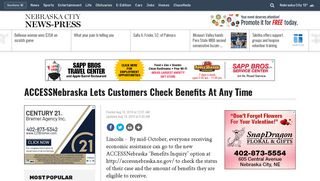 ACCESSNebraska Lets Customers Check Benefits At Any Time