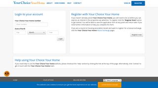 Your Choice Your Home - Login