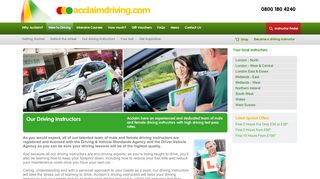 acclaim's driving instructors | Acclaim Driving School